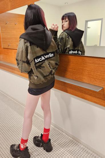 Preview: fuck_berlin Camo Bomber Jacket