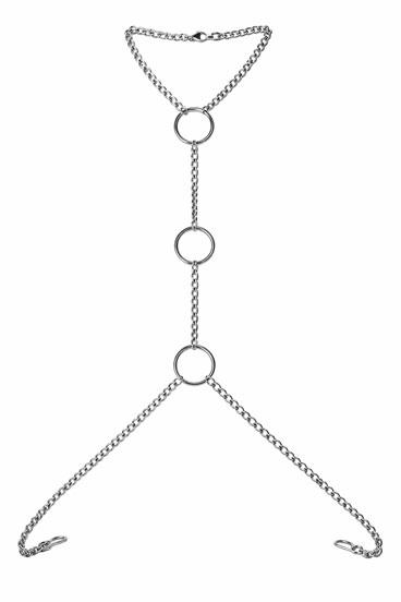 Edelstahl Body Chain mit O-Ring