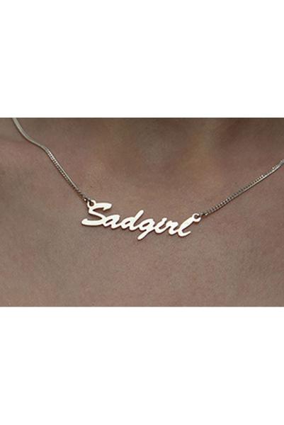 SADGIRL Necklace silver
