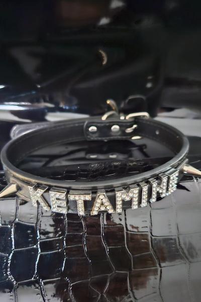 Ketamine Rhinestone Collar