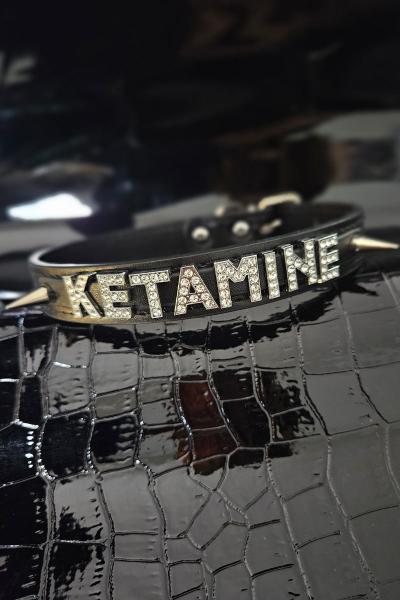 Ketamine Rhinestone Collar
